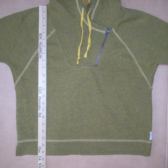 ✨Converse Heathered Mustard Yellow Quarter-Zip Hoodie | Size XS - Picture 4 of 13